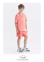 Children Casual Sportswear 100% cotton Set LL-BT034+BK7 Set print logo 41