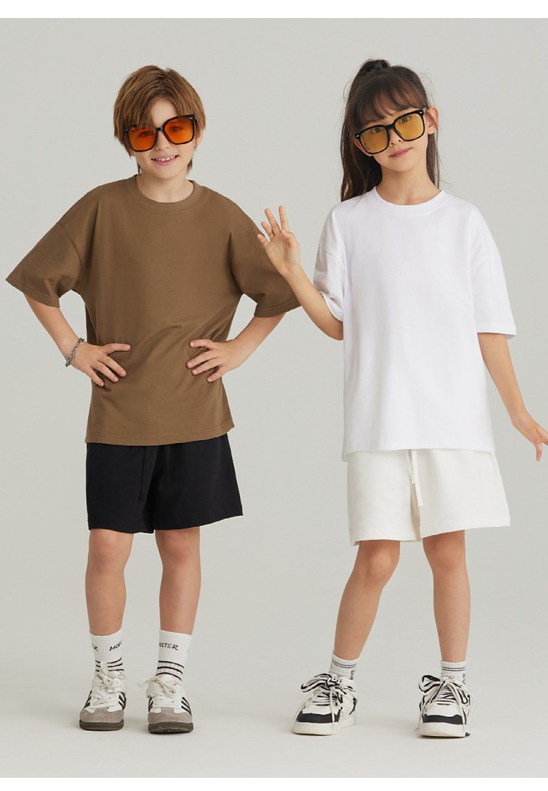 Children Casual Sportswear 100% cotton Set LL-BT034+BK7 Set print logo 33