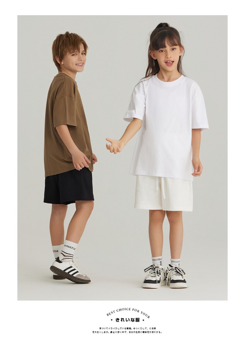 Children Casual Sportswear 100% cotton Set LL-BT034+BK7 Set print logo 32