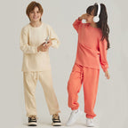 Children Sports Workout 100% cotton Long Sleeve Shirt LL-BT035 print logo 34