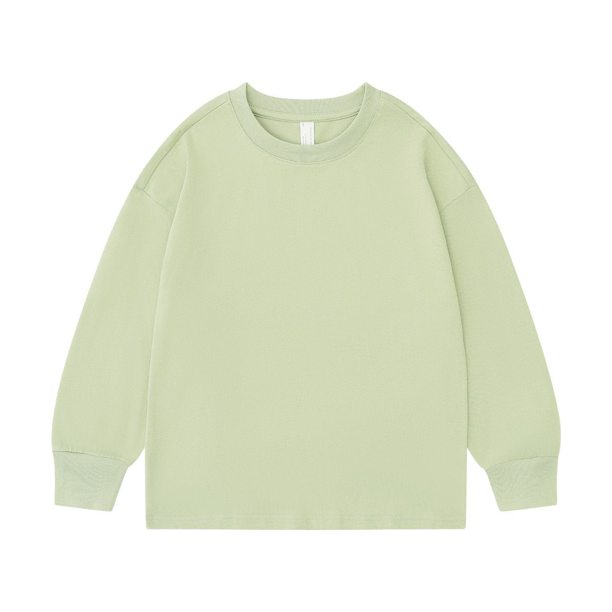 Children Sports Workout 100% cotton Long Sleeve Shirt LL-BT035 print logo 22
