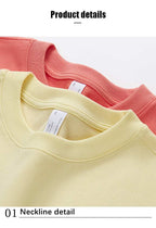Children Sports Workout 100% cotton Long Sleeve Shirt LL-BT035 print logo 54