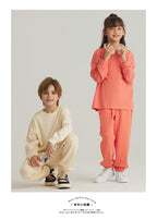 Children Sports Workout 100% cotton Long Sleeve Shirt LL-BT035 print logo 42
