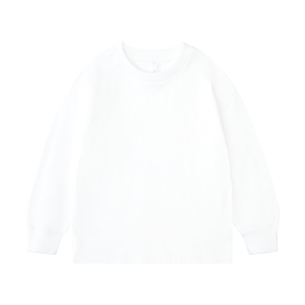 Children Sports Workout 100% cotton Long Sleeve Shirt LL-BT035 print logo 3