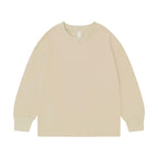 Children Sports Workout 100% cotton Long Sleeve Shirt LL-BT035 print logo 23