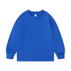 Children Sports Workout 100% cotton Long Sleeve Shirt LL-BT035 print logo 4