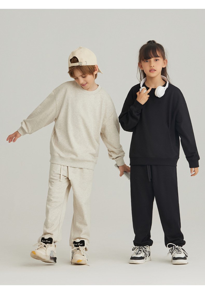 Children Casual Fitness 100% cotton Sweatshirt LL-BW13 print logo 38