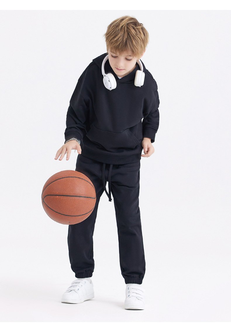 Children Casual Activewear 100% cotton Hoodie LL-BW14 print logo 45