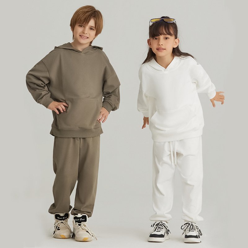 Children Casual Activewear 100% cotton Hoodie LL-BW14 print logo 25