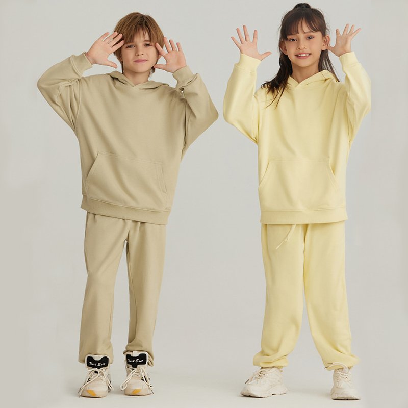 Children Casual Activewear 100% cotton Hoodie LL-BW14 print logo 26