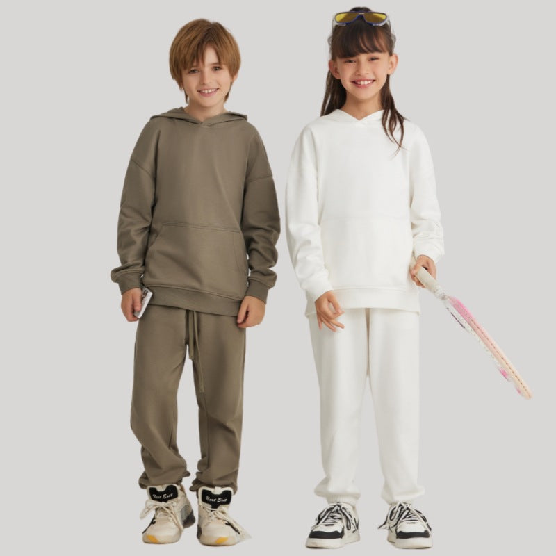 Children Casual Activewear 100% cotton Hoodie LL-BW14 print logo 15