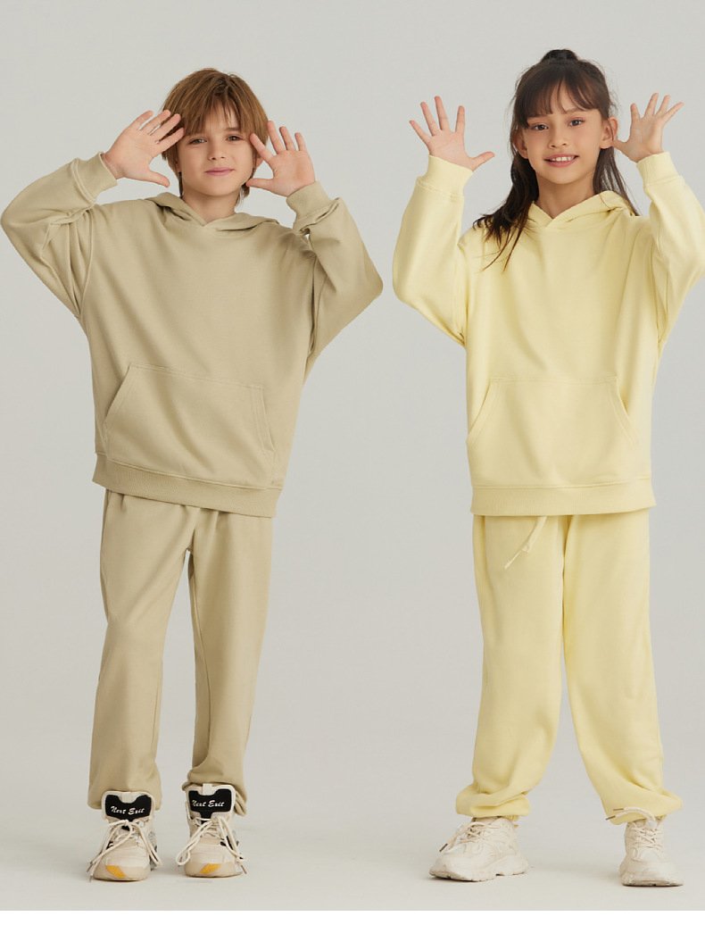 Children Casual Activewear 100% cotton Hoodie LL-BW14 print logo 31