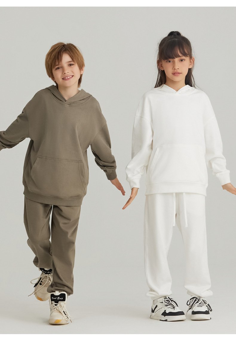 Children Casual Activewear 100% cotton Hoodie LL-BW14 print logo 35