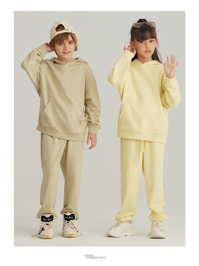Children Casual Activewear 100% cotton Hoodie LL-BW14 print logo 32