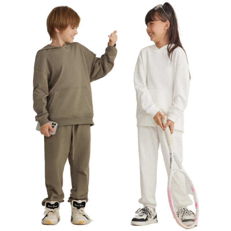 Children Casual Activewear 100% cotton Hoodie LL-BW14 print logo 16