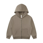 Children Sports Fitness 100% cotton Zip Up Hoodie LL-BW15 print logo 5