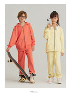 Children Sports Fitness 100% cotton Zip Up Hoodie LL-BW15 print logo 29