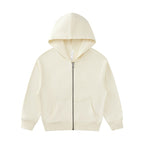 Children Sports Fitness 100% cotton Zip Up Hoodie LL-BW15 print logo 6
