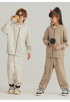 Children Sports Fitness 100% cotton Zip Up Hoodie LL-BW15 print logo 38