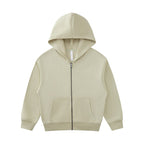 Children Sports Fitness 100% cotton Zip Up Hoodie LL-BW15 print logo 10