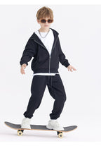 Children Sports Fitness 100% cotton Zip Up Hoodie LL-BW15 print logo 42