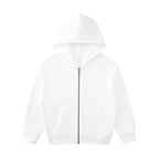 Children Sports Fitness 100% cotton Zip Up Hoodie LL-BW15 print logo 3