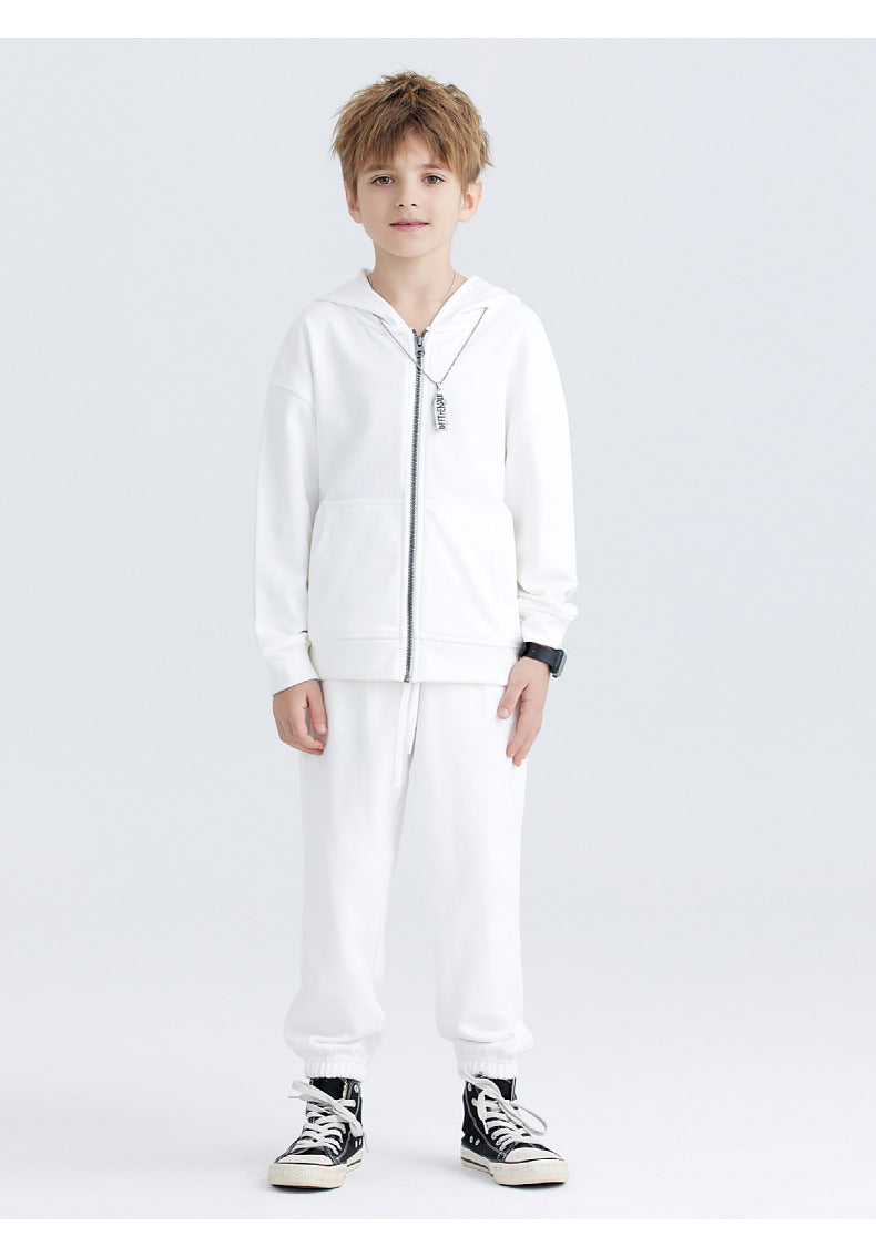 Children Sports Fitness 100% cotton Zip Up Hoodie LL-BW15 print logo 39