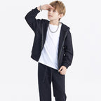 Children Sports Fitness 100% cotton Zip Up Hoodie LL-BW15 print logo 20