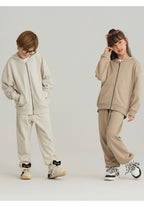 Children Sports Fitness 100% cotton Zip Up Hoodie LL-BW15 print logo 36