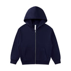 Children Sports Fitness 100% cotton Zip Up Hoodie LL-BW15 print logo 4