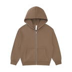 Children Sports Fitness 100% cotton Zip Up Hoodie LL-BW15 print logo 8