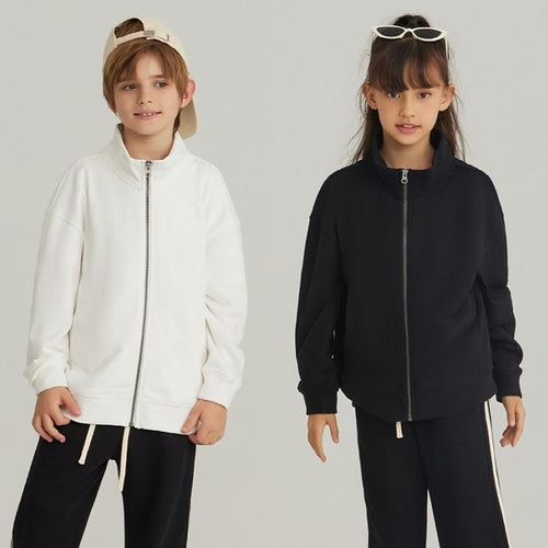 Children Casual Sports 100% cotton Jacket LL-BW25 print logo 1