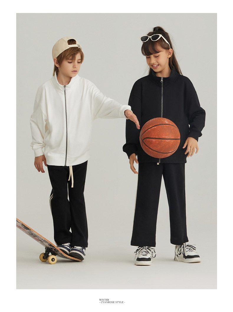 Children Casual Sports 100% cotton Jacket LL-BW25 print logo 26