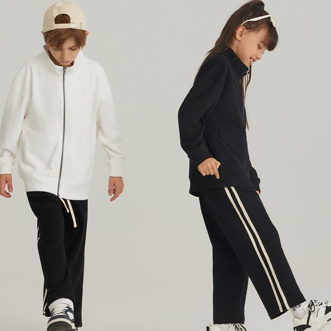 Children Casual Sports 100% cotton Jacket LL-BW25 print logo 14