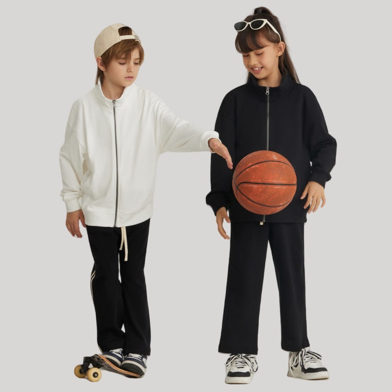 Children Casual Sports 100% cotton Jacket LL-BW25 print logo 10