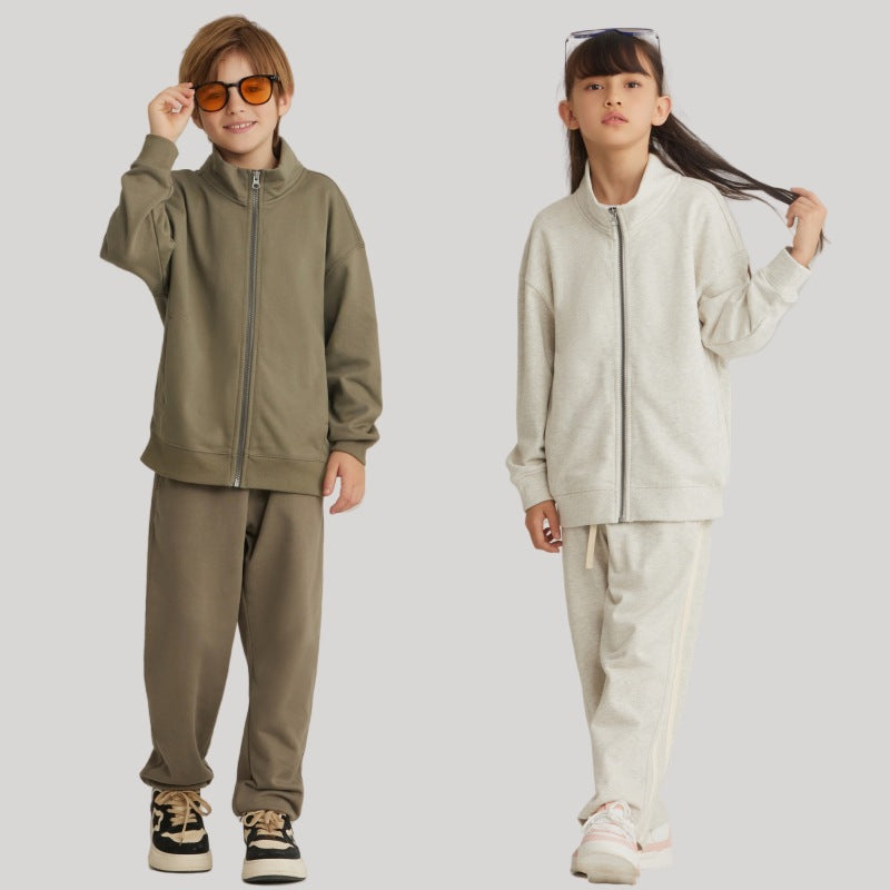 Children Casual Sports 100% cotton Jacket LL-BW25 print logo 11