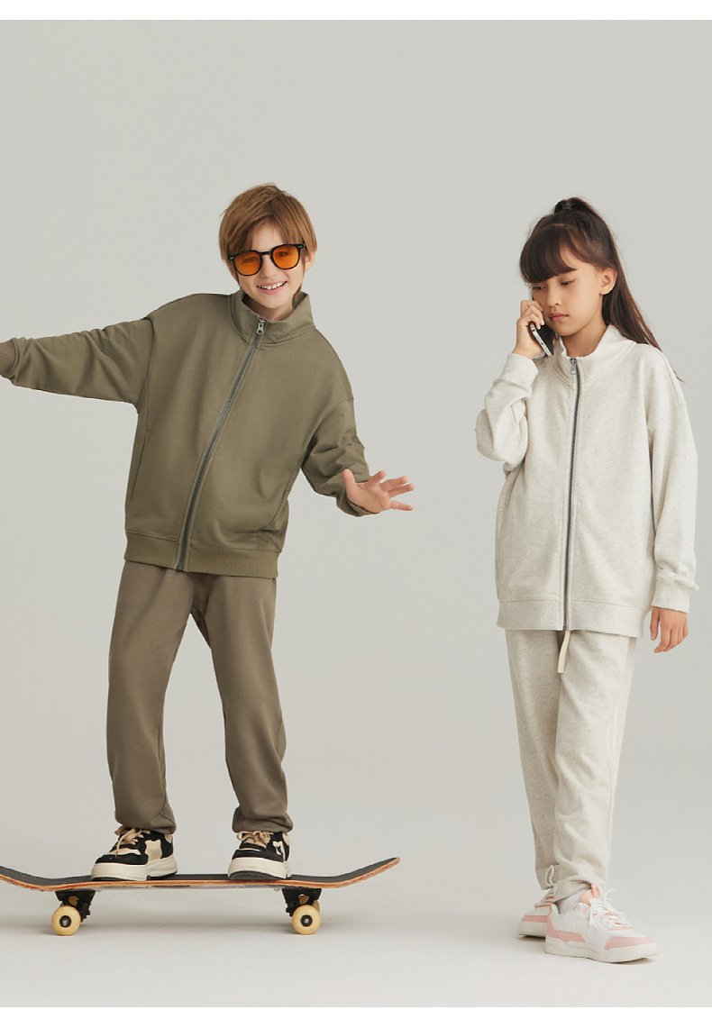Children Casual Sports 100% cotton Jacket LL-BW25 print logo 35