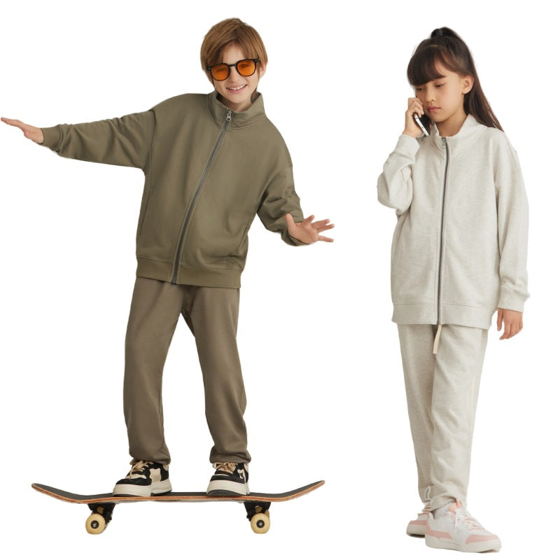 Children Casual Sports 100% cotton Jacket LL-BW25 print logo 12