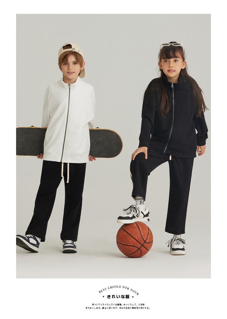 Children Casual Sports 100% cotton Jacket LL-BW25 print logo 28