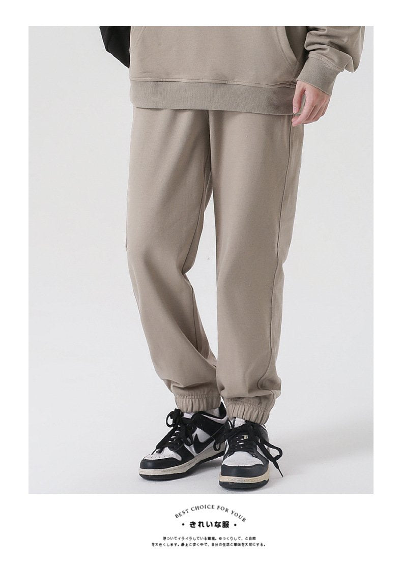 Mens Sports Fitness 100%cotton French Terry Jogger Pants LL-K8 print logo 37