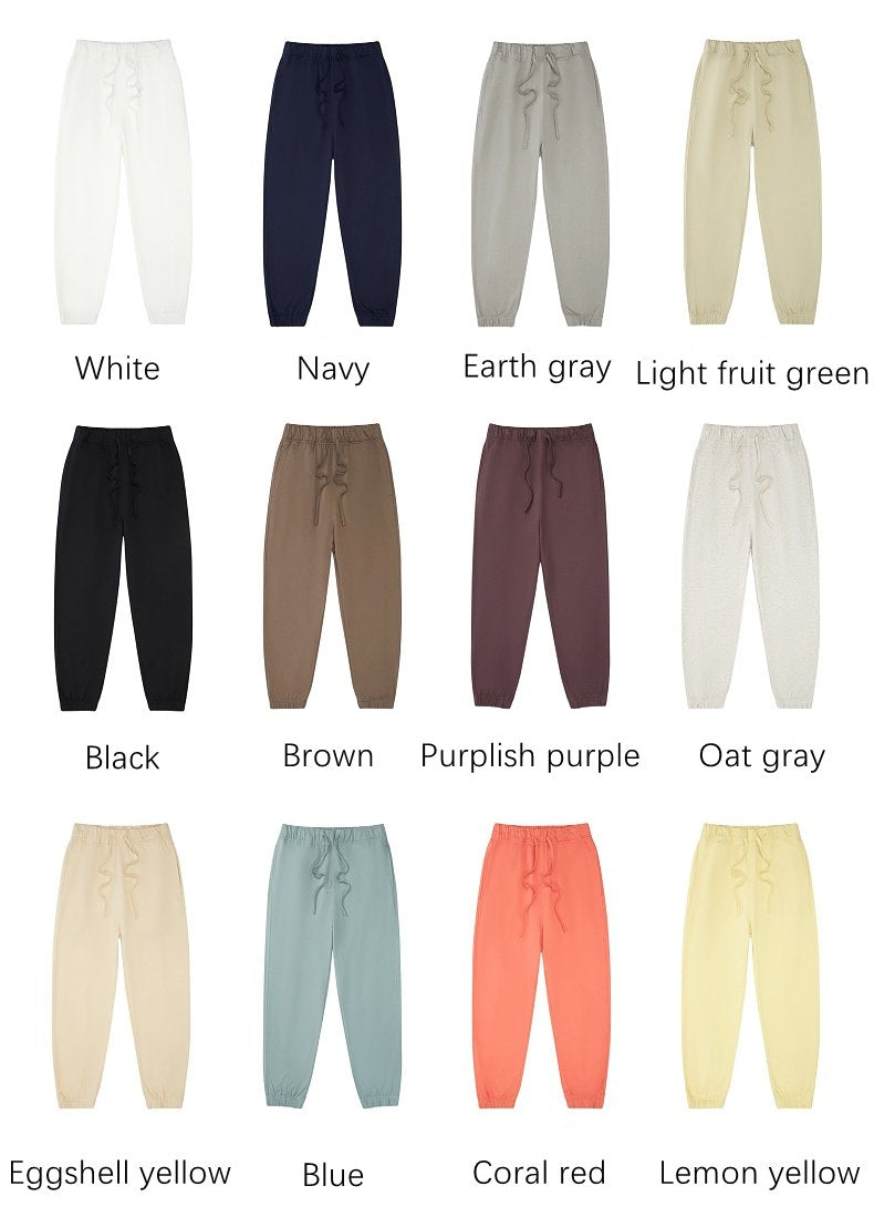 Mens Sports Fitness 100%cotton French Terry Jogger Pants LL-K8 print logo 40