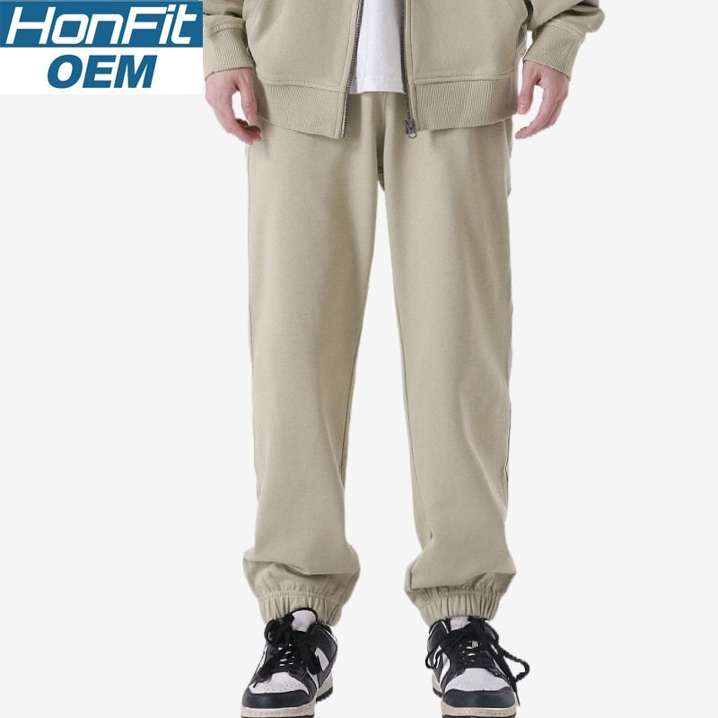Mens Sports Fitness 100%cotton French Terry Jogger Pants LL-K8 print logo 17