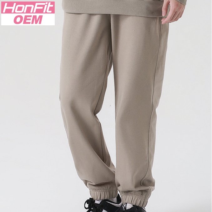Mens Sports Fitness 100%cotton French Terry Jogger Pants LL-K8 print logo 21