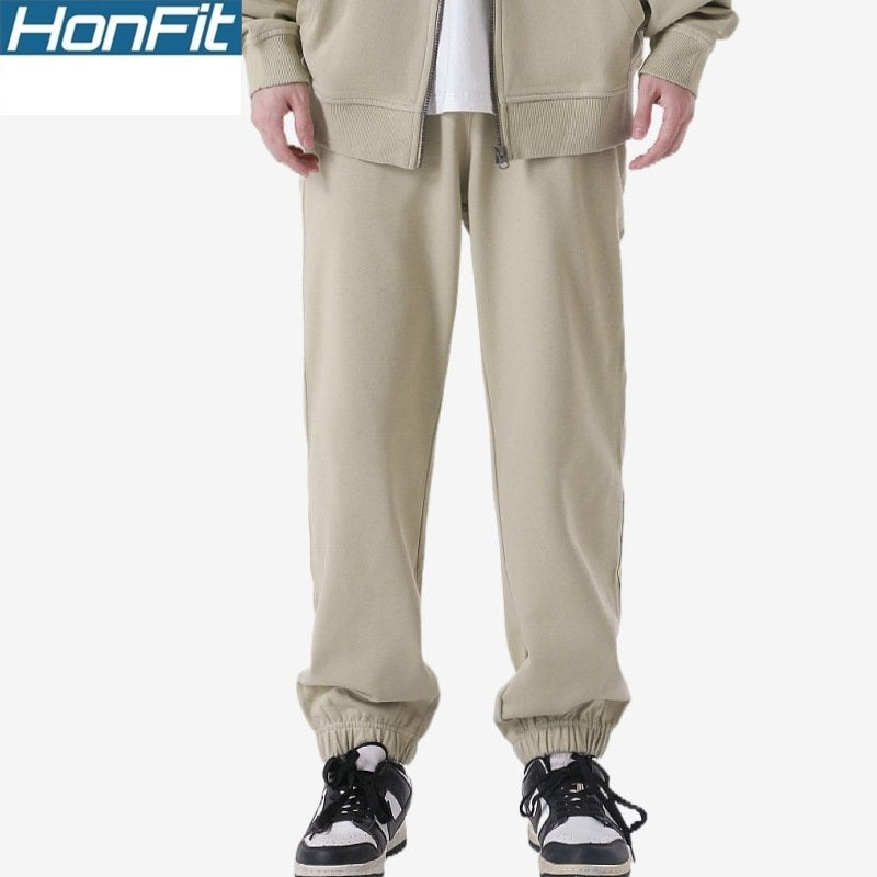 Mens Sports Fitness 100%cotton French Terry Jogger Pants LL-K8 print logo 26