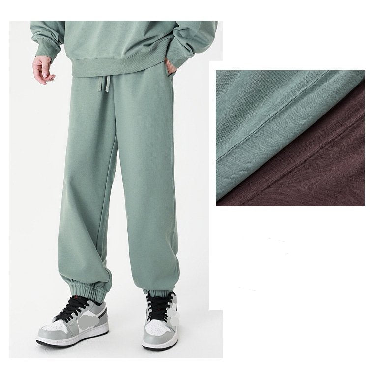 Mens Sports Fitness 100%cotton French Terry Jogger Pants LL-K8 print logo 18