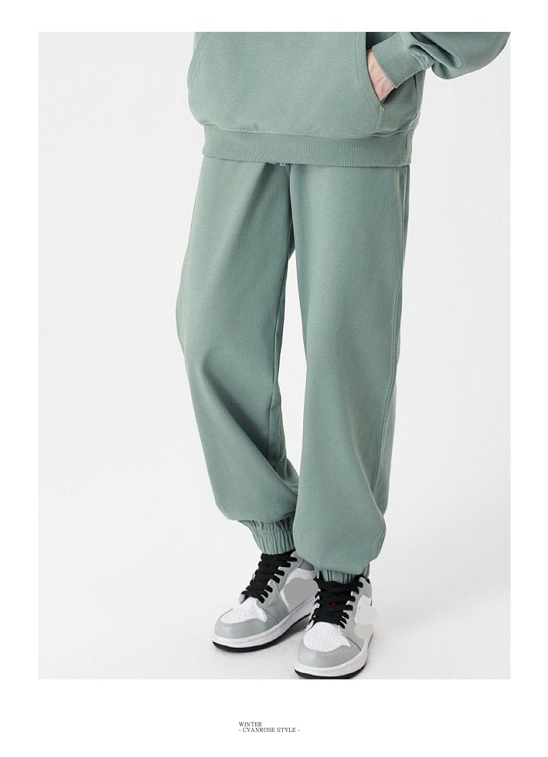Mens Sports Fitness 100%cotton French Terry Jogger Pants LL-K8 print logo 35