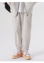 Mens Sports Fitness 100%cotton French Terry Jogger Pants LL-K8 print logo 39
