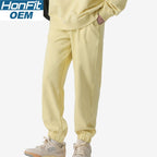 Mens Sports Fitness 100%cotton French Terry Jogger Pants LL-K8 print logo 16