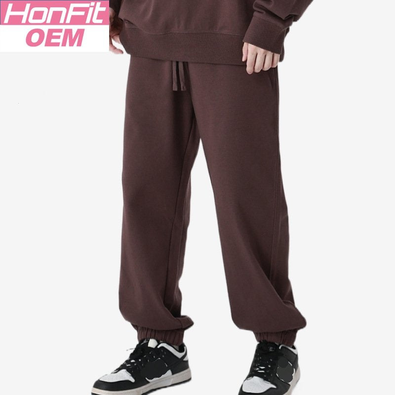 Mens Sports Fitness 100%cotton French Terry Jogger Pants LL-K8 print logo 20