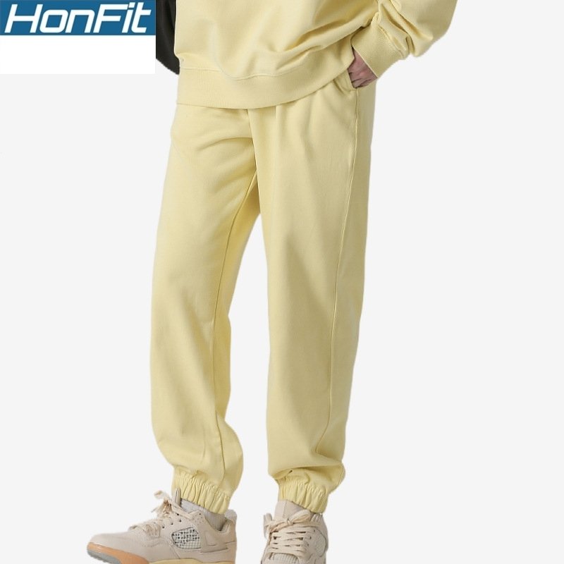 Mens Sports Fitness 100%cotton French Terry Jogger Pants LL-K8 print logo 24